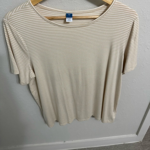 Old Navy Striped Luxe Short Sleeve Top - Picture 1 of 4